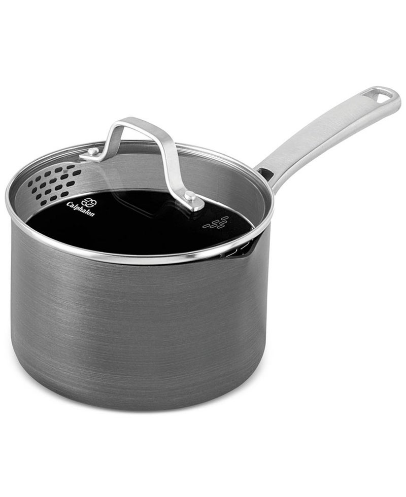 Calphalon 1943876 Classic Nonstick Sauce Pan with Cover, 2.5 quart, Grey - Image 1